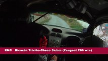 Cámara interior R.Triviño-C.Salom (Peugeot 206 WRC) Rallye ciudad de Cervera