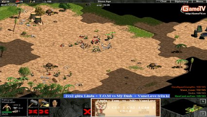 AOE Linda + T O M vs Mỹ Đình + VaneLove 23 12 2013 C5T2