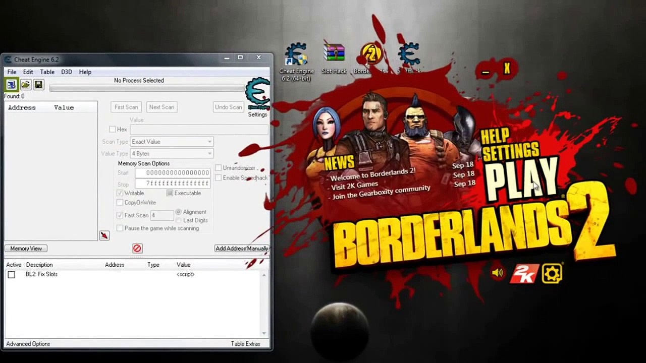 Cheat Engine Slot Machine Borderlands 2