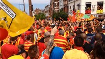 Lens - Red Star : des milliers de fans lensois défilent vers Bollaert-Delelis