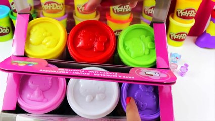 Hello Kitty Play Doh Dough make cupcake donuts toy playdough