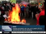 Perú: trabajadores de la salud exigen derechos laborales