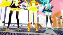 [MMD] Gumi,Rin and Miku ~ bo peep bo peep