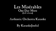 One Day More Les Miserables Authentic Orchestral Karaoke Instrumental