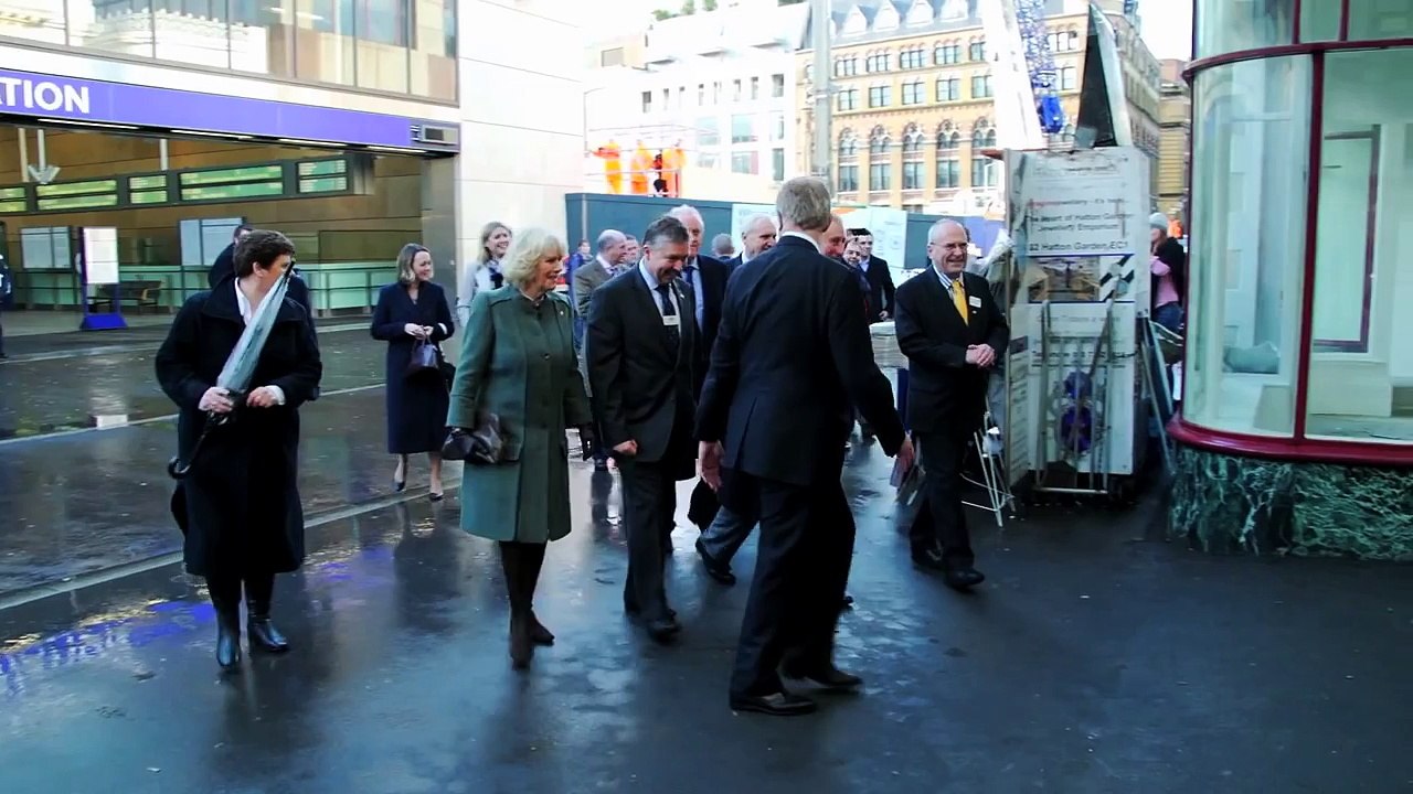 Royal visit to Farringdon station to celebrate London Underground's 150th anniversary