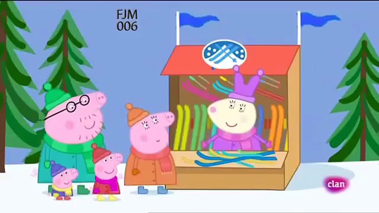 Peppa Pig en Español Episodio 4x52 La montaña nevada