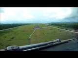 Brussels Airlines A330 cockpit landing Roberts Monrovia (dashcam)