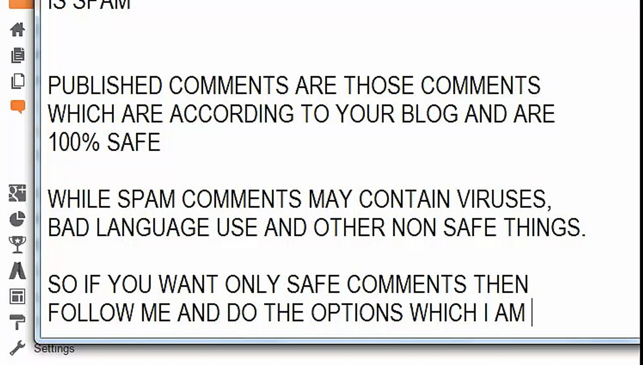 Blogger 10. Managing Comments in Blogger