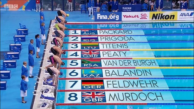 100m brasse H (finale) - ChM 2015 natation, Peaty gagne en 58.52