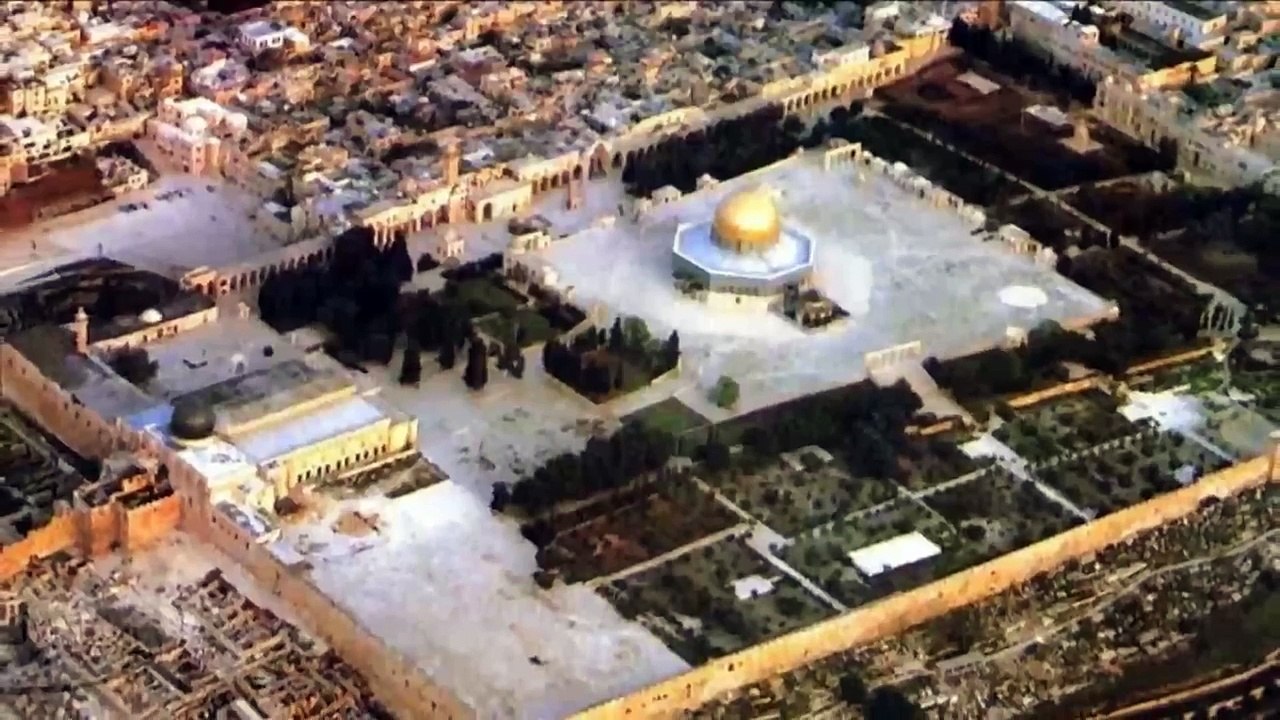 مسجد قبة الصخرة (صور فيديو يوتيوب بالقدس من بنى معلقة بناء فسيفساء المشرفة ماهي من الداخل معلومات)