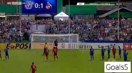 Anthony Modeste Goal Meppen 0 - 2 Koln DFB Pokal 8-8-2015