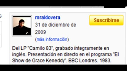 Camilo Sesto - Mraldovera plagiando videos
