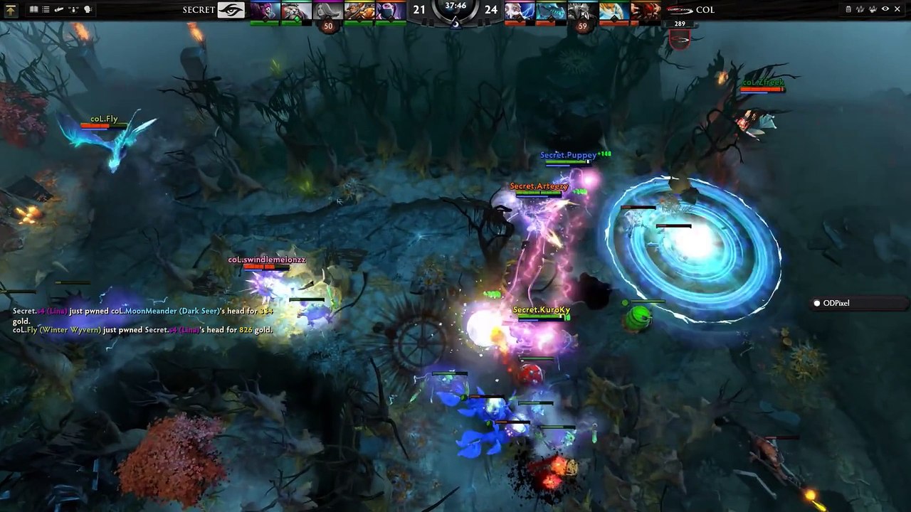 Dota 2 How is Arteezy not dead - Secret vs coL TI5