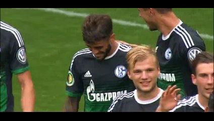 Goal Di Santo - Duisburg 0-4 Schalke - 08-08-2015