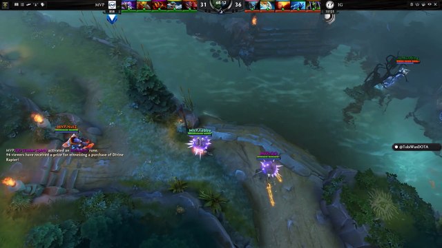 Dota 2 Divine Rapier Ember Ultra Kill (Instant Triple) - MVP vs IG TI5