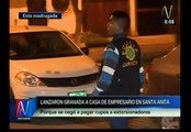 Santa Anita: Extorsionadores atacaron casa de comerciantes con granada de guerra