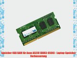 Speicher 4GB RAM f?r Asus A52JU (DDR3-8500) - Laptop-Speicher Verbesserung