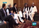 Afghan envoy requests Samiul Haq to support peace process with Taliban