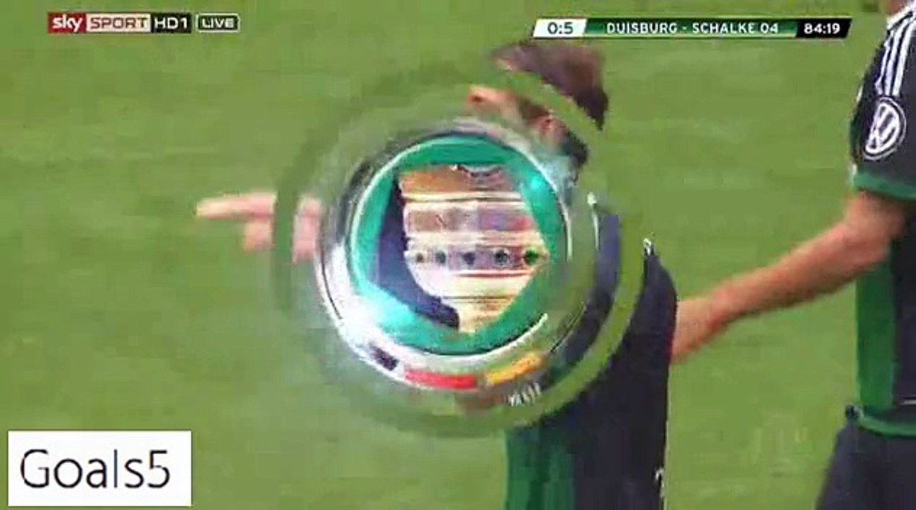 Leon Goretzka Goal Duisburg 0 - 5 Schalke DFB Pokal 8-8-2015