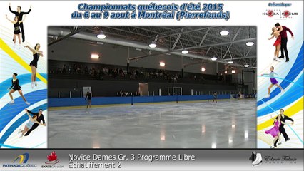CQE2015_JuvenileDames_Gr. 5 echauffement 3 (REPLAY) (2015-08-08 17:13:42 - 2015-08-08 21:33:28)