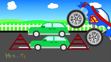 Super Truck - Monster Trucks For Children - Mega Kids Tv