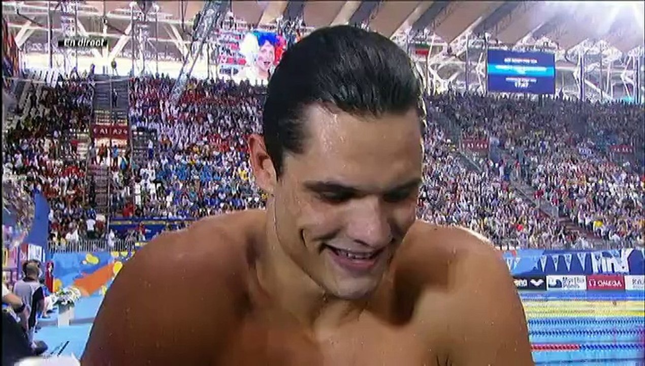 Florent Manaudou, médaillé d'or sur 50 m nage libre : "C'est que du bonheur aujourd'hui"