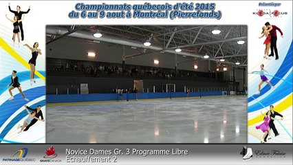 CQE2015_JuvenileDames_Gr. 5 echauffement 4 (REPLAY) (2015-08-08 18:24:40 - 2015-08-08 21:24:38)