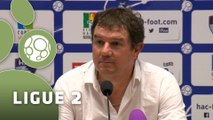 Conférence de presse Havre AC - AC Ajaccio (1-0) : Thierry GOUDET (HAC) - Olivier PANTALONI (ACA) - 2015/2016
