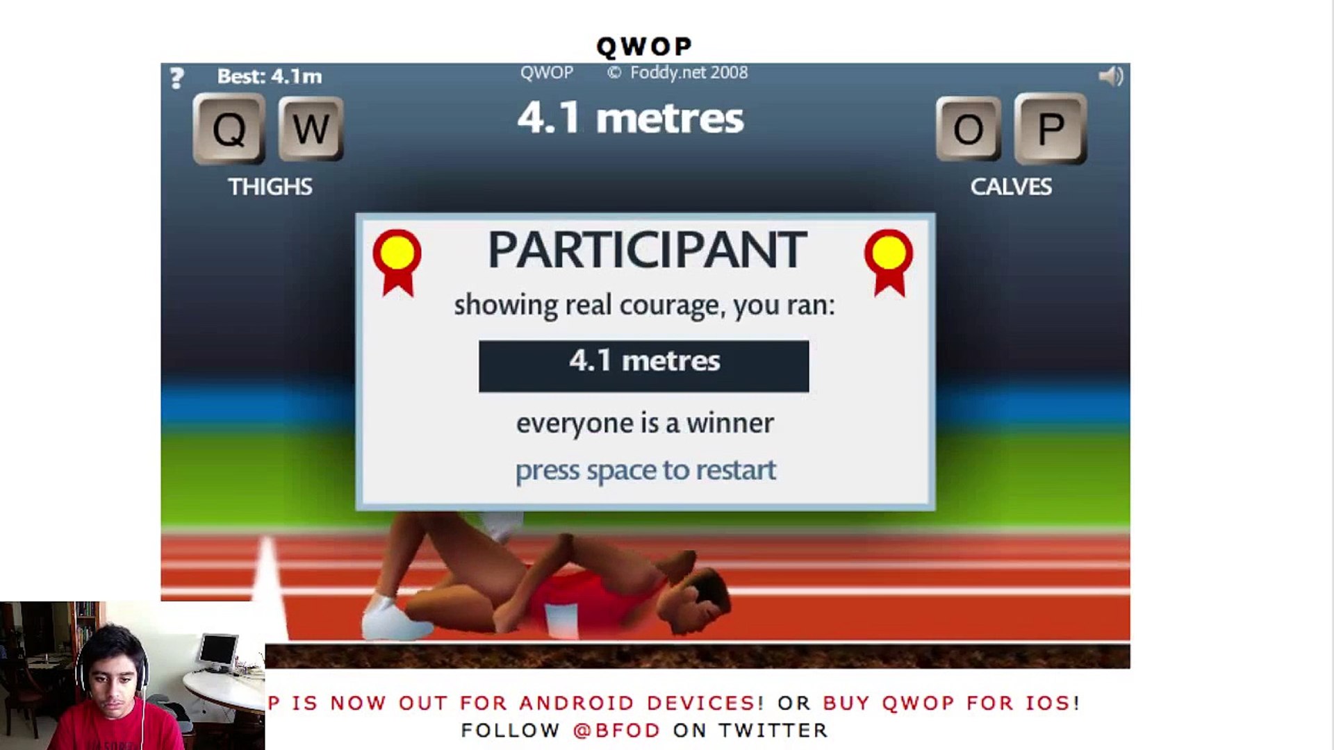 Qwop Funny Moments Video Dailymotion
