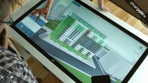 Multitouch application for real estate agents presented on an interactive table