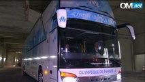 OM-Caen : l'arrivée des Olympiens au Vélodrome