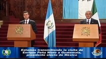 Declaraciones del presidente Otto Pérez, y del presidente electo de México, Enrique Peña Nieto