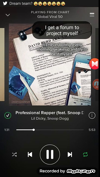 Professional Rapper Lil Dicky,Snoop Dog Lyrics