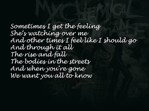 My Chemical Romance - Welcome To The Black Parade (lyrics)