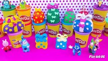 Peppa pig Play doh BAGS surprise eggs contest Cinderella Donald Duck Barbie TOYS