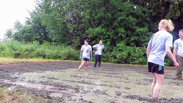 Mud Volleyball with the Screaming Eagles of the American Bald Eagle Foundation