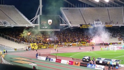 Ανάκρουση 11άδων και κερκίδα ΑΕΚ