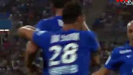 Delort Amazing Long Shot GOAL Marseille vs Caen 0-1 HD 2015