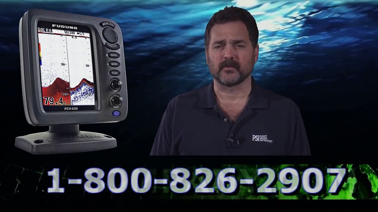 Furuno FCV620 Fishfinder, Dual Frequency 50/200 kHz , 5.6" Color LCD Display