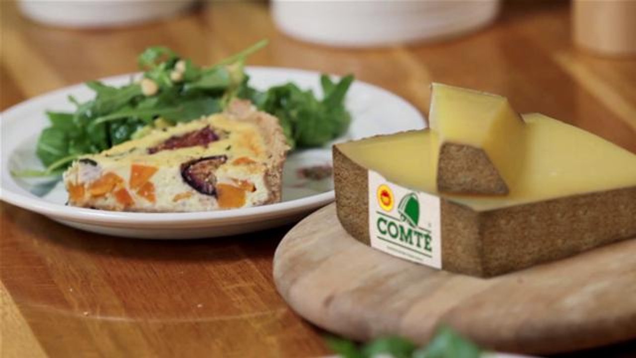 Tess Ward's Gluten Free Comté Cheese, Sweet Potato And Fig Tart