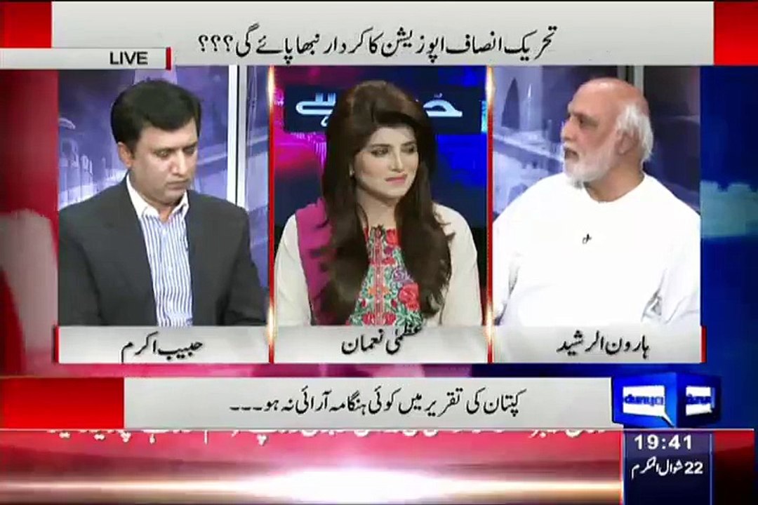 Haroon Rasheed Supporting Javed Hashmi Statment On Imran Khan Getting Weak