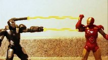 Iron man VS war machine Stop Motion Fight