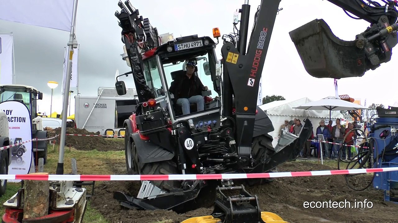 Backhoe loader HUDDIG - demopark Eisenach - HUDDIG Baggerlader