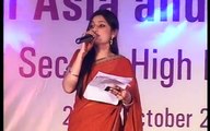 Anchor Aditi Sharma hosting Cultural Event