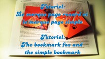 HD / TUTO: 2 Marque-pages un renard et un simple - 2 bookmark fox and simple