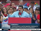 Nicolás Maduro informa de la detención de bandas criminales en Barinas