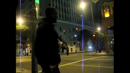 The Homeless of Skid Row at Night, LA