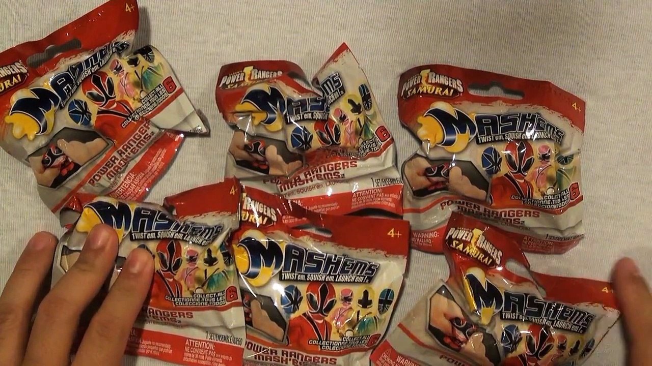 Power Rangers Toy Samurai Mashems Mystery Pack of 6 Unpacking and Review