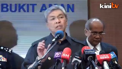 Zahid: Crime index falls 30%, but perception not improving