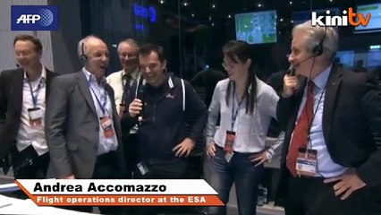 European probe lands on comet